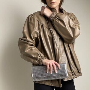 INC Chainmail Clutch/Shoulder Bag